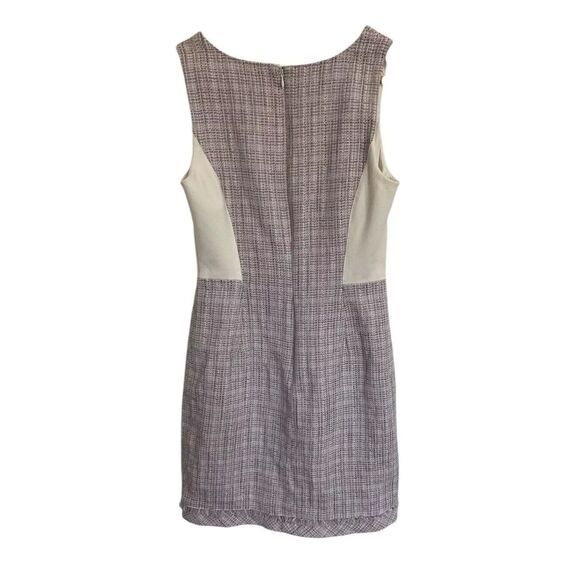 White House Black Market Women's Knit Dress Size 6 Lined Zip Up Sleeveless - Picture 3 of 9